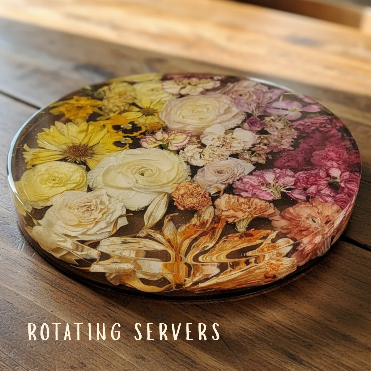 Floral Rotating Servers