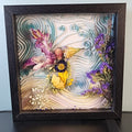 "Hummingbird" Framed Floral Arrangement