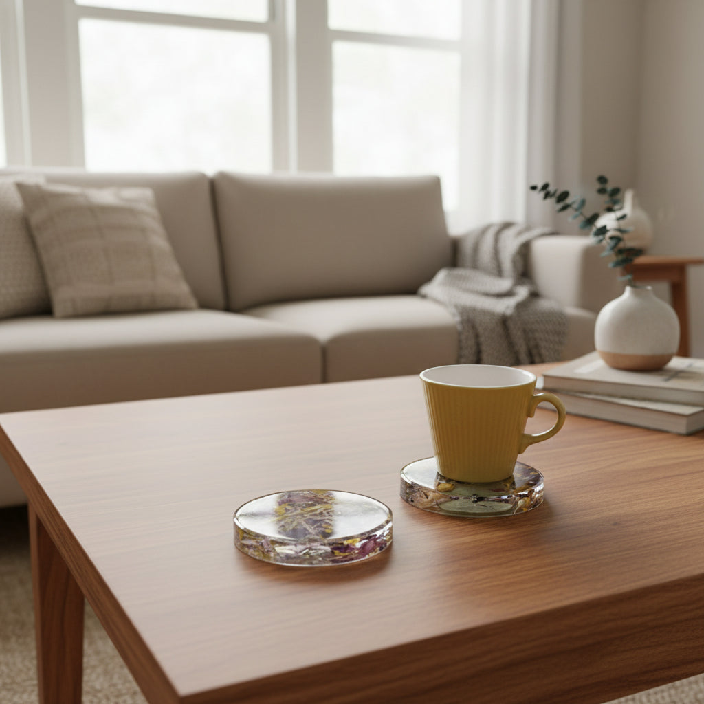 Multi-Color Petal Coaster