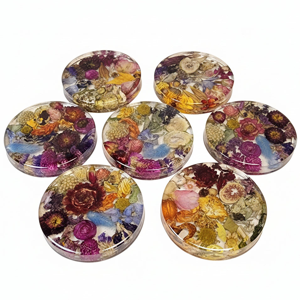Rainbow Flower Coaster