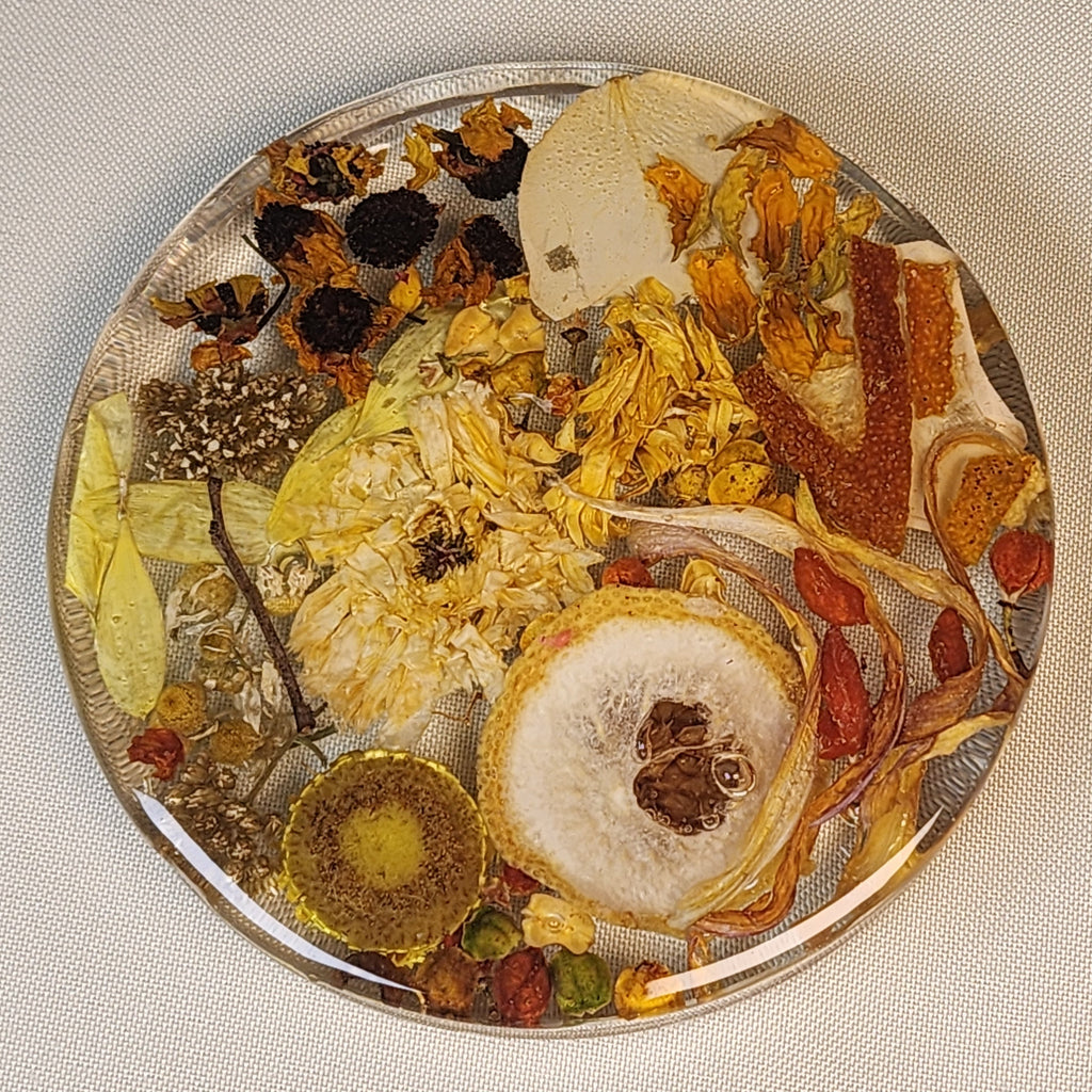 Orange Flower Coaster