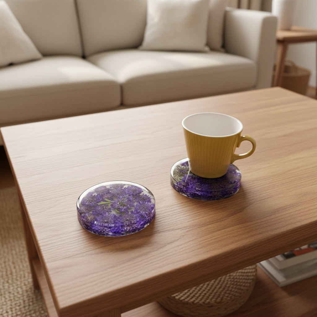 Pincushion Flower Coaster